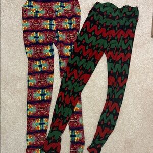 LuLaRoe Multicolor Patterned Leggings